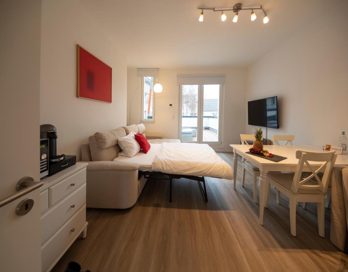 Jaybnb - Apartment Direkt Am Hafen Mit Terrasse Und Uhd Tv 多特蒙德 外观 照片